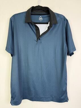 Deolax Men’s Blue Golf Polo Shirt Size Medium